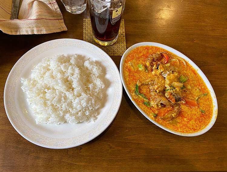 北越谷　タイ料理chokdee(チョークディー)のプーパッポンカリー12