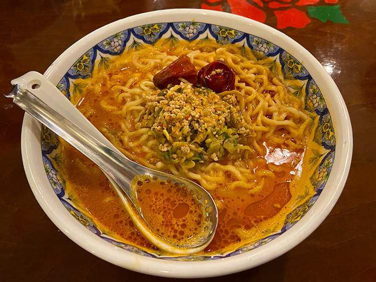 越谷市　揚州商人-イオンレイクタウンmori店の激辛タンタン麺2