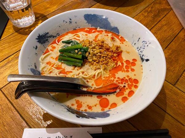 南越谷駅前　担々麺 侘寂美の担々麺チーズリゾットセット1