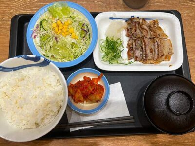 厚切り豚カルビ焼肉定食003